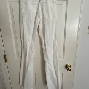 Mother White Flared Jeans